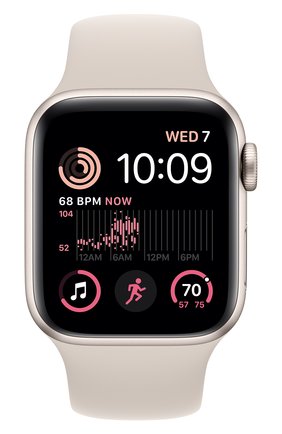 Смарт-часы Apple Watch SE (2022) GPS 40mm Starlight Aluminum Case with Starlight Sport Band M/L | Фото №2