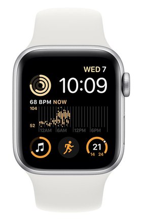 Смарт-часы Apple Watch SE (2022) GPS 40mm Silver Aluminum Case with White Sport Band M/L | Фото №2