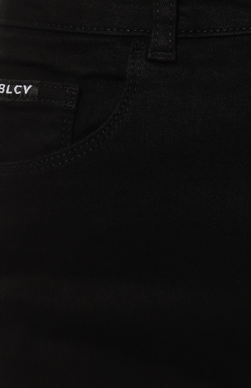 Женские джинсы BLCV черного цвета, арт. 102DSHSK014_SL | Фото 5 (Кросс-КТ: Деним; Длина (брюки, джинсы): Стандартные; Стили: Гранж; Материал внешний: Хлопок, Деним; Силуэт Ж (брюки и джинсы): Узкие)
