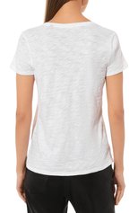 Женская хлопковая футболка ATM ANTHONY THOMAS MELILLO белого цвета, арт. AW1168FK | Фото 4 (Принт: Без принта; Рукава: Короткие; Длина (для топов): Стандартные; Материал внешний: Хлопок; Женское Кросс-КТ: Футболка-одежда; Стили: Минимализм)