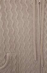 Детский кашемировая толстовка GIORGETTI CASHMERE светло-бежевого цвета, арт. MB1800/ZIP/8A-14A | Фото 3 (Материал внешний: Шерсть, Кашемир; Рукава: Длинные; Девочки Кросс-КТ: Толстовка-одежда)