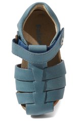 Детские кожаные сандалии FALCOTTO голубого цвета, арт. 1500736/01/20 | Фото 4 (Материал внутренний: Натуральная кожа)