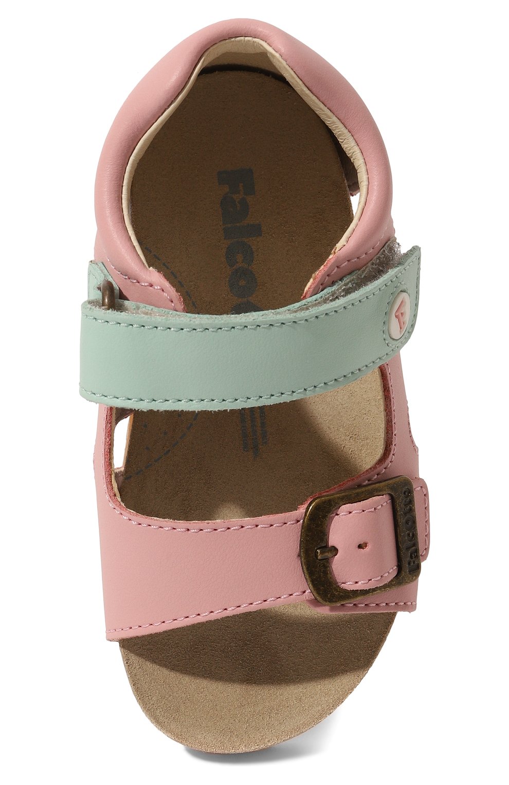 Детские кожаные сандалии FALCOTTO розового цвета, арт. 1500737/03/21 | Фото 4 (Материал внутренний: Натуральная кожа)