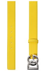 Мужской кожаный ремень DOLCE & GABBANA желтого цвета, арт. BC4644/A3444 | Фото 3 (Случай: Повседневный; Материал: Натуральная кожа)