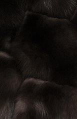 Женский двусторонний шарф из меха соболя BLACK SABLE черного цвета, арт. BS-004SL | Фото 3 (Материал: Текстиль, Кашемир, Шерсть, Синтетический материал, Натуральный мех)