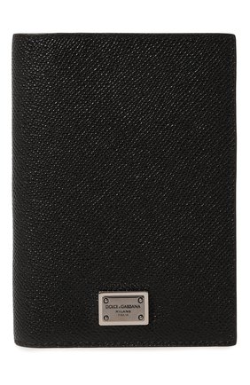 Мужской кожаная обложка для паспорта DOLCE & GABBANA черного цвета, арт. BP2215/AG219 | Фото 1 (Материал: Натуральная кожа; Кросс-КТ: обложки и футляры)