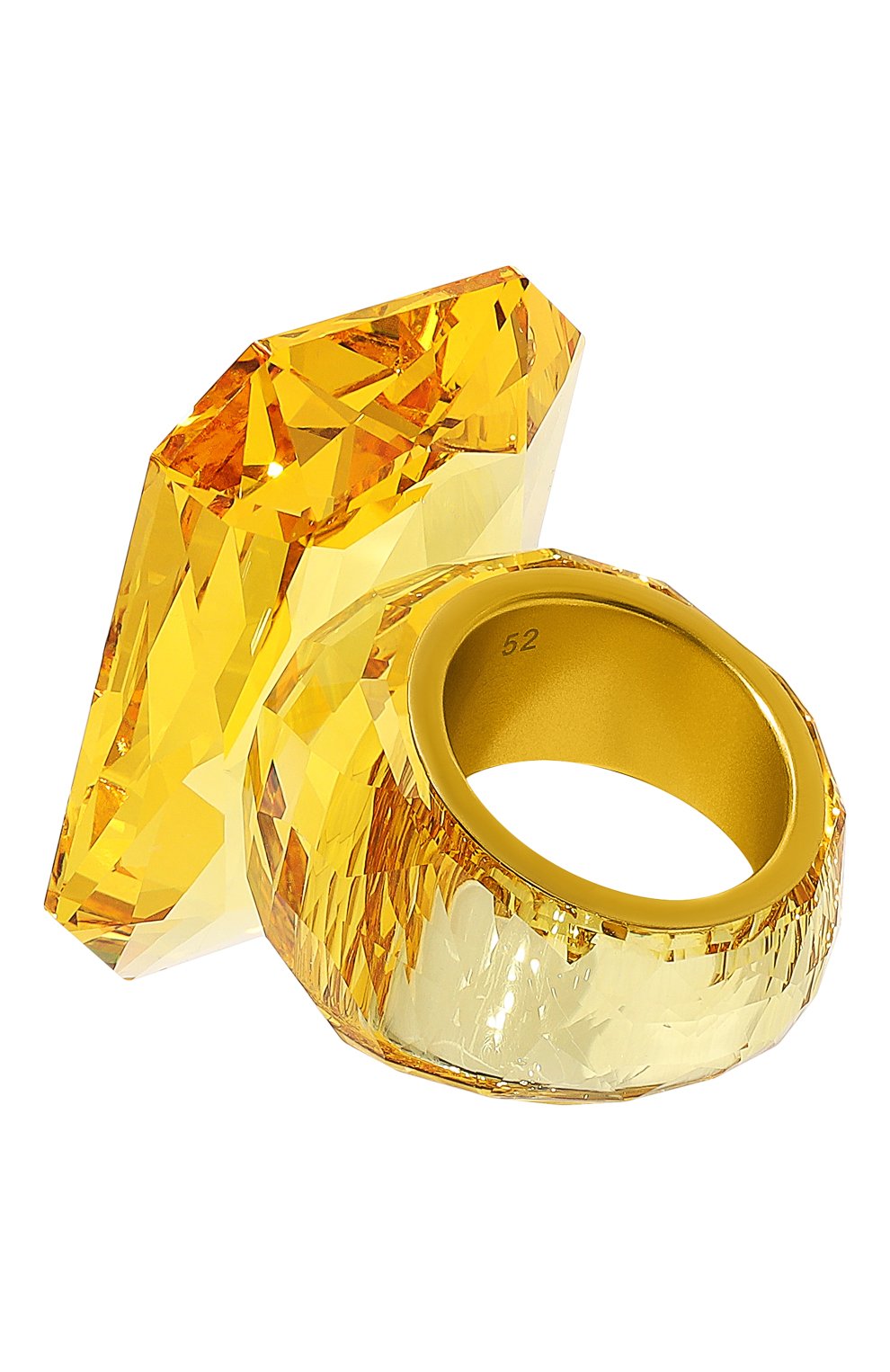 Женское кольцо lucent SWAROVSKI желтого цвета, арт. 5600224 | Фото 3 (Материал: Металл)
