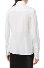 Женская хлопковая рубашка DOLCE & GABBANA белого цвета, арт. F5Q46T/FUEAJ | Фото 4 (Рукава: Длинные; Принт: Без принта; Женское Кросс-КТ: Рубашка-одежда; Длина (для топов): Стандартные; Материал внешний: Хлопок; Стили: Классический)