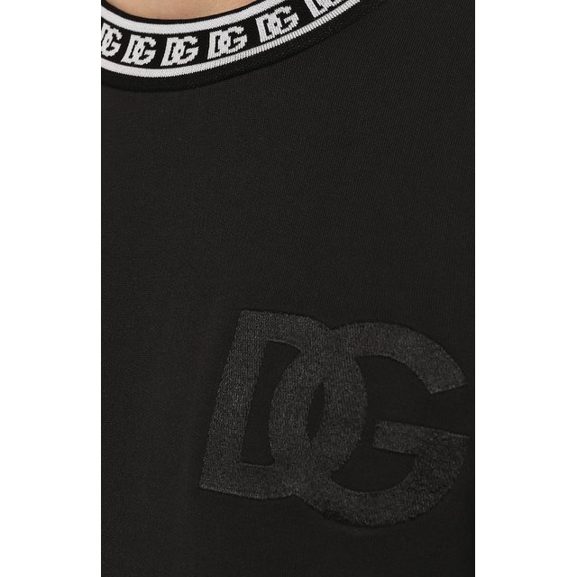 Хлопковый свитшот Dolce & Gabbana G9ZK9Z/FU7DU Фото 5