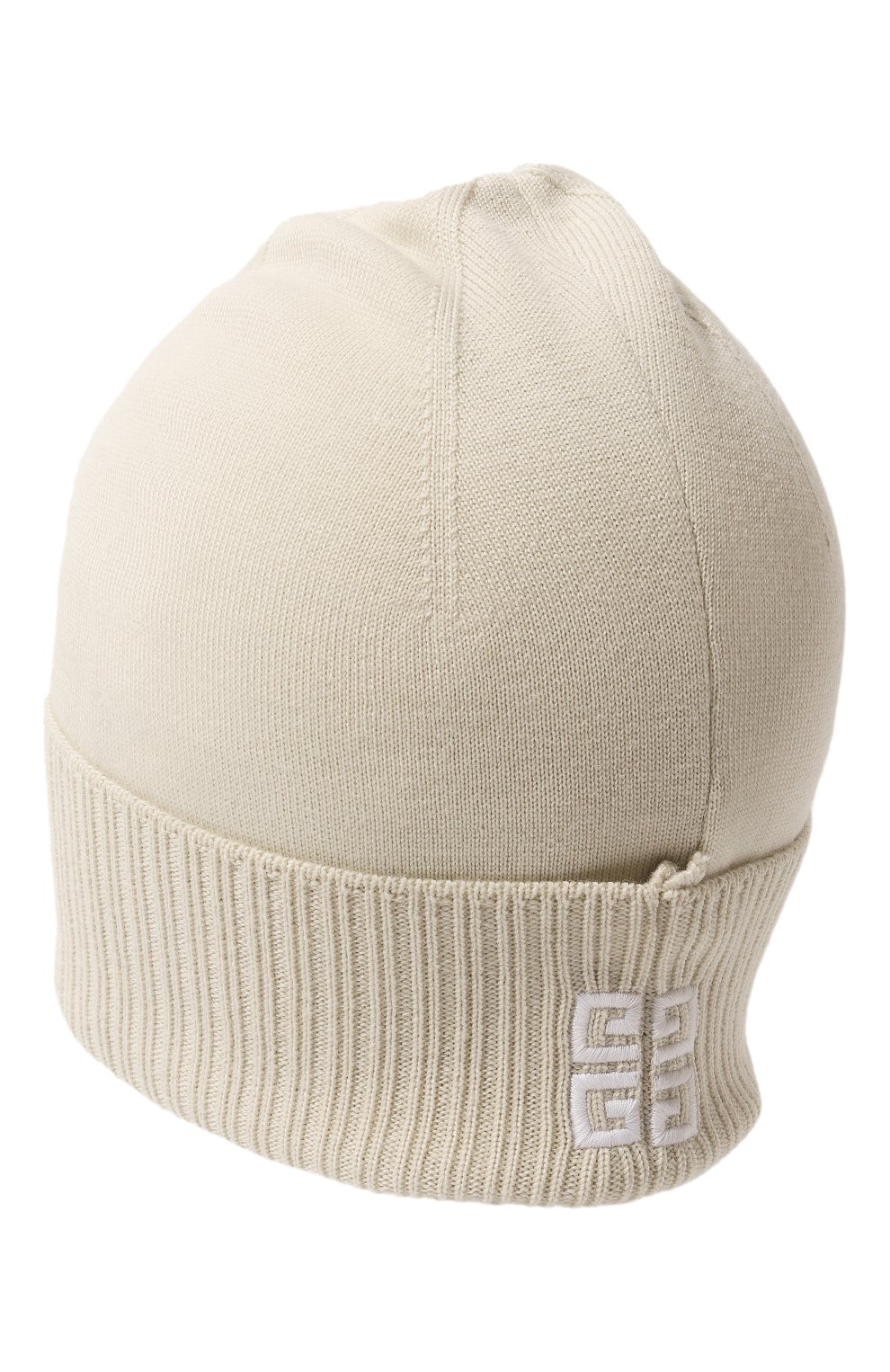 Женская шерстяная шапка GIVENCHY молочного цвета, арт. GWCAPP/U7017 | Фото 3 (Материал: Текстиль, Шерсть)