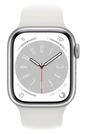 Смарт-часы Apple Watch Series 8 GPS 41mm Silver Aluminum Case with White Sport Band S/M | Фото №2