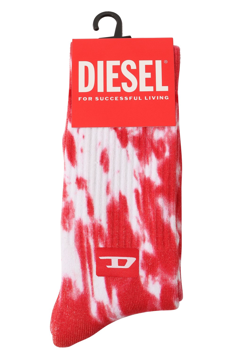 Мужские хлопковые носки DIESEL красного цвета, арт. 00S6U0/0IGAT | Фото 1 (Кросс-КТ: бельё; Материал внешний: Хлопок)