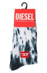 Мужские хлопковые носки DIESEL бирюзового цвета, арт. 00S6U0/0IGAT | Фото 1 (Кросс-КТ: бельё; Материал внешний: Хлопок)