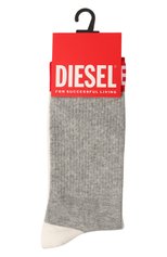 Мужские носки DIESEL серого цвета, арт. 00S6U0/0NFAZ | Фото 1 (Кросс-КТ: бельё; Материал внешний: Хлопок)