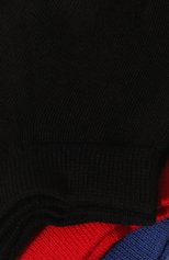 Мужские комплект из трех пар носков DIESEL красного цвета, арт. 00SI8H/0LDAZ | Фото 2 (Кросс-КТ: бельё; Материал внешний: Синтетический материал, Хлопок)