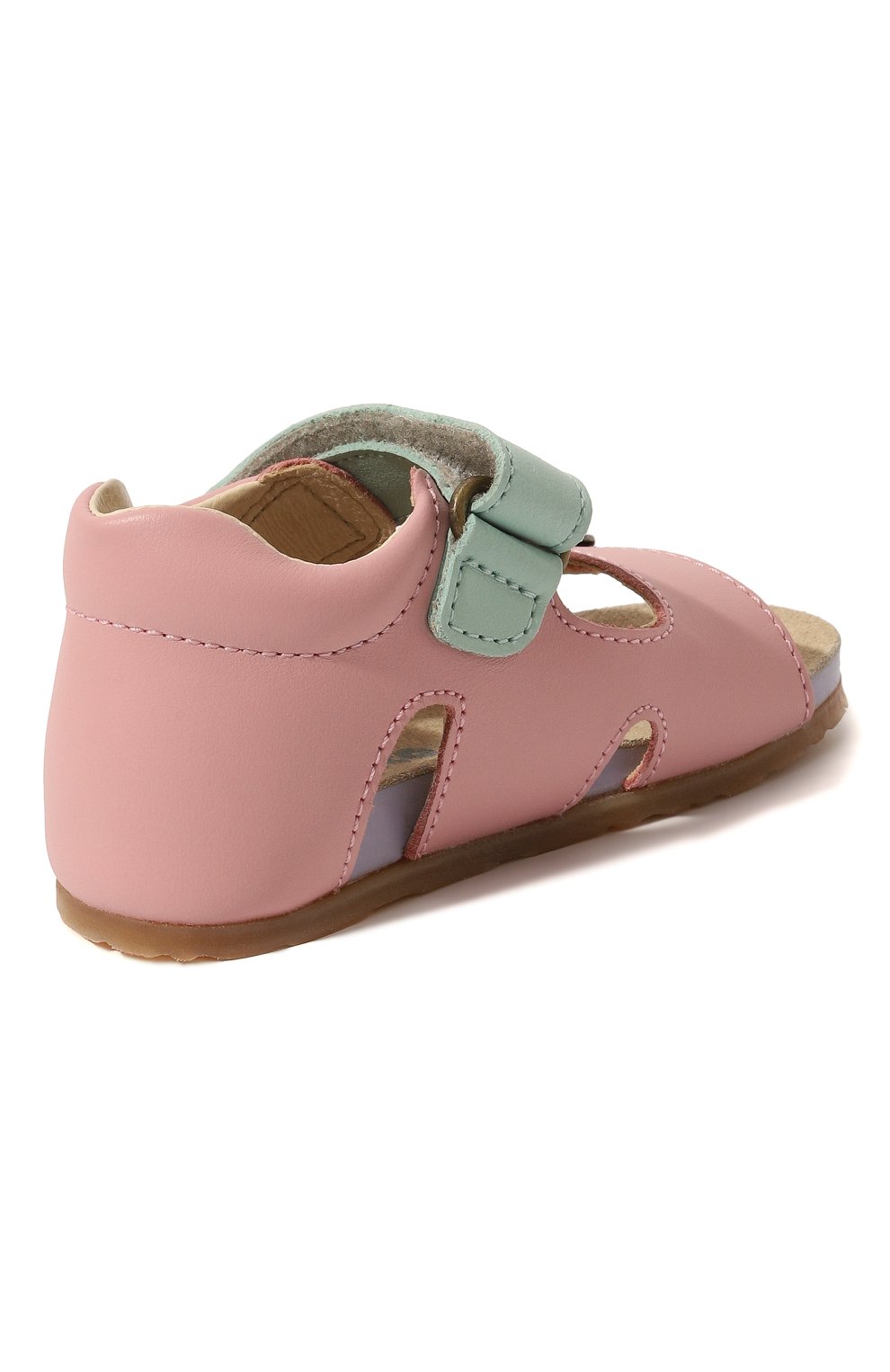 Детские кожаные сандалии FALCOTTO розового цвета, арт. 1500737/03/22 | Фото 3 (Материал внутренний: Натуральная кожа)