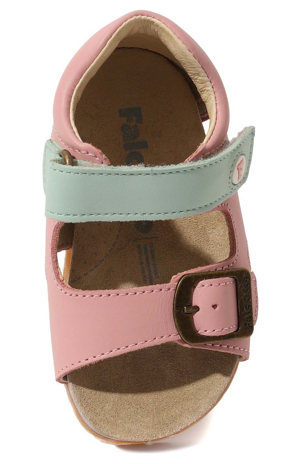 Детские кожаные сандалии FALCOTTO розового цвета, арт. 1500737/03/22 | Фото 4 (Материал внутренний: Натуральная кожа)