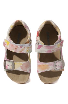 Детские кожаные сандалии FALCOTTO разноцветного цвета, арт. 1500737/A1/23 | Фото 4 (Материал внутренний: Натуральная кожа)
