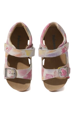 Детские кожаные сандалии FALCOTTO разноцветного цвета, арт. 1500737/A1/25 | Фото 4 (Материал внутренний: Натуральная кожа)