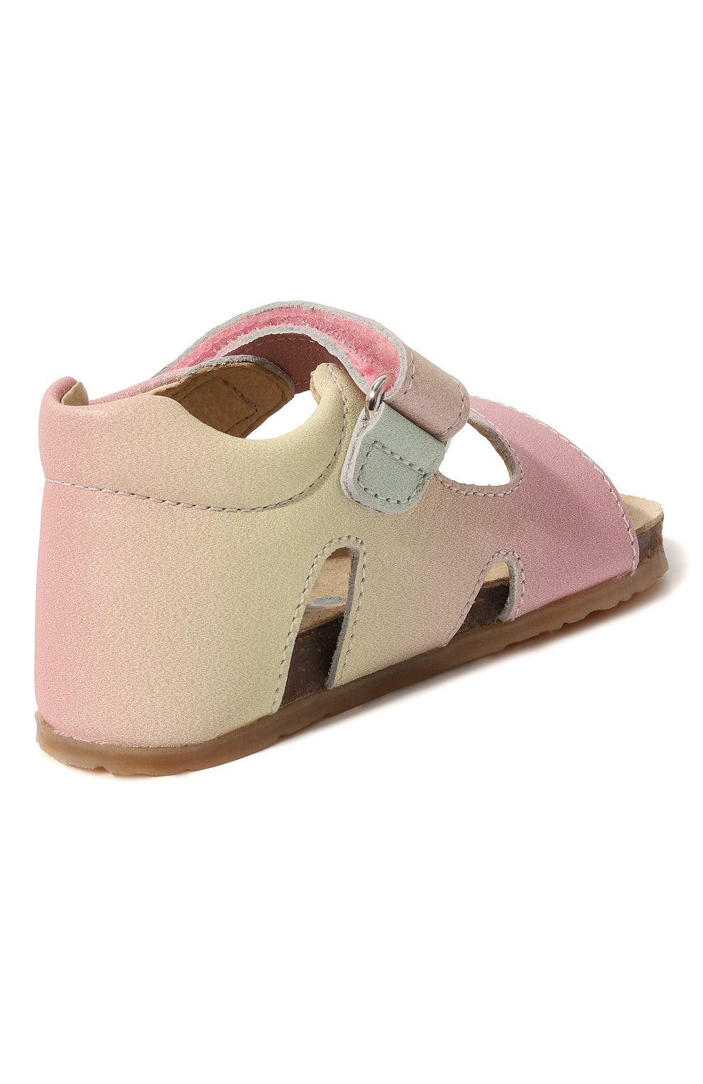 Детские кожаные сандалии FALCOTTO разноцветного цвета, арт. 1500737/A5/18 | Фото 3 (Материал внутренний: Натуральная кожа)