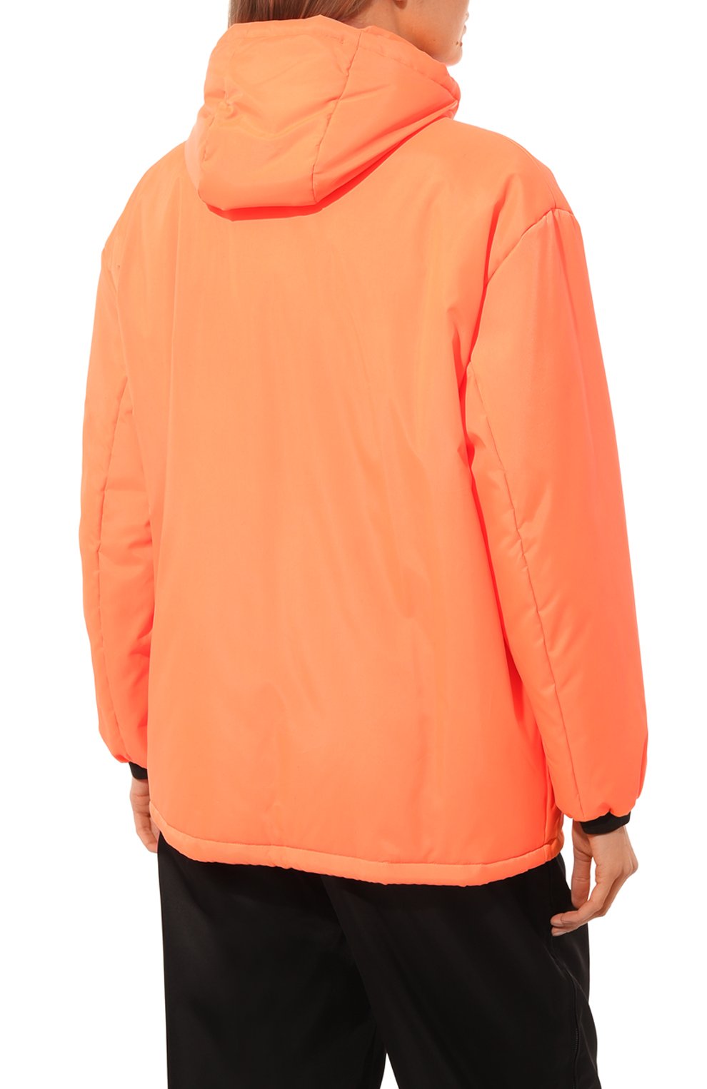 Женская куртка prada linea rossa PRADA оранжевого цвета, арт. 29Z476-1SMH-F0XNL-182 | Фото 4 (Кросс-КТ: Куртка; Рукава: Длинные; Материал внешний: Синтетический материал; Стили: Спорт-шик; Длина (верхняя одежда): Короткие)