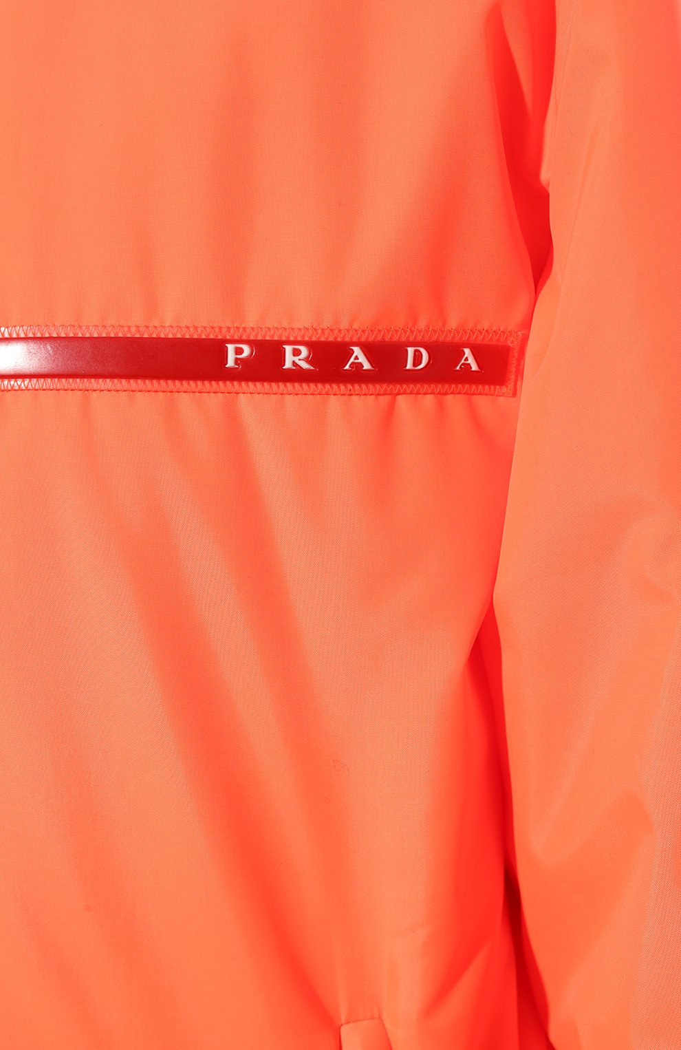 Женская куртка prada linea rossa PRADA оранжевого цвета, арт. 29Z476-1SMH-F0XNL-182 | Фото 5 (Кросс-КТ: Куртка; Рукава: Длинные; Материал внешний: Синтетический материал; Стили: Спорт-шик; Длина (верхняя одежда): Короткие)