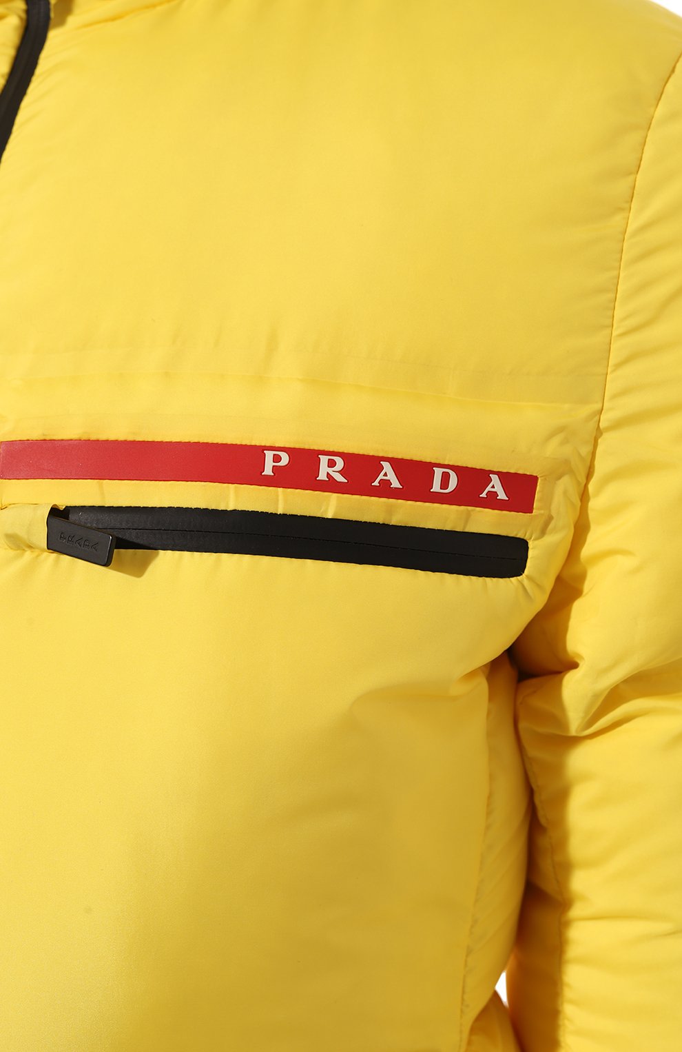 Женская утепленная куртка prada linea rossa PRADA желтого цвета, арт. 29X688-1VL2-F0010-192 | Фото 5 (Кросс-КТ: Куртка, Утепленный; Рукава: Длинные; Материал внешний: Синтетический материал; Стили: Спорт-шик; Длина (верхняя одежда): Короткие)