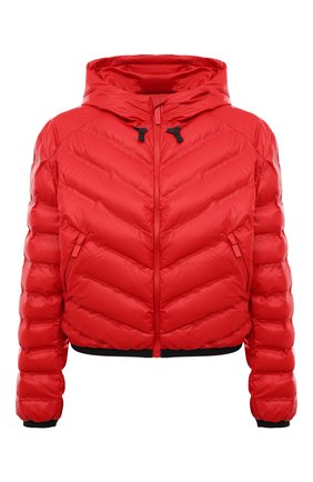 Женская куртка prada linea rossa PRADA красного цвета, арт. 291699-1T2Y-F0D17-192 | Фото 1 (Кросс-КТ: Куртка; Рукава: Длинные; Материал внешний: Синтетический материал; Стили: Спорт-шик; Длина (верхняя одежда): Короткие)