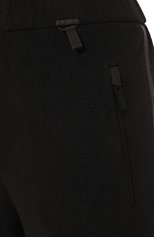 Женские брюки prada linea rossa PRADA черного цвета, арт. 132355-1ZN9-F0002-212 | Фото 5 (Длина (брюки, джинсы): Стандартные; Женское Кросс-КТ: Брюки-одежда; Материал внешний: Синтетический материал; Силуэт Ж (брюки и джинсы): Прямые; Стили: Спорт-шик)