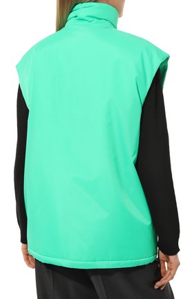 Женский жилет prada linea rossa PRADA зеленого цвета, арт. 29Z474-1SMH-F0XO4-182 | Фото 4 (Кросс-КТ: Куртка; Материал внешний: Синтетический материал; Стили: Спорт-шик; Длина (верхняя одежда): Короткие)