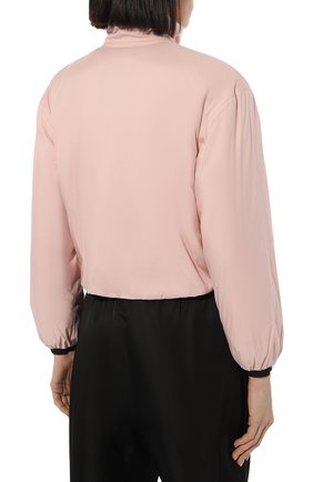 Женская куртка prada linea rossa PRADA светло-розового цвета, арт. 291851-1XYW-F0384-202 | Фото 4 (Кросс-КТ: Куртка; Рукава: Длинные; Материал внешний: Синтетический материал; Стили: Спорт-шик; Длина (верхняя одежда): Короткие)