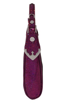 Женская сумка cosmo BY FAR фуксия цвета, арт. 23CRCMSAFCHDDLSMA | Фото 4 (Сумки-технические: Сумки через плечо, Сумки top-handle; Материал: Натуральная кожа; Размер: mini; Ремень/цепочка: На ремешке)