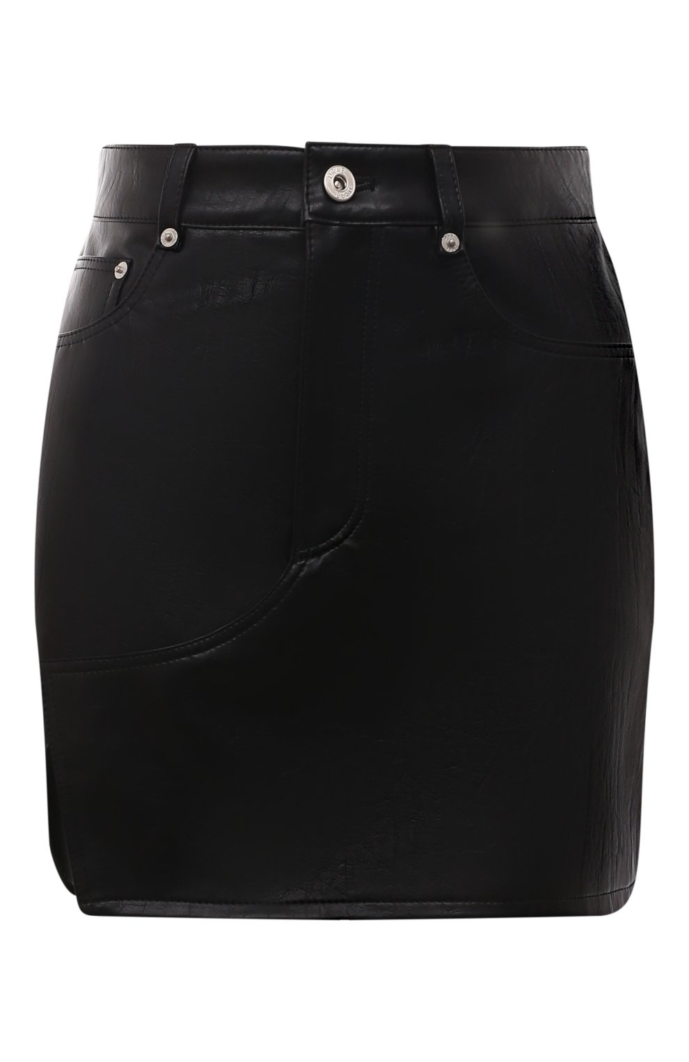 Женская юбка из экокожи DRAE черного цвета, арт. BD-LT-23PS-02 | Фото 1 (Стили: Гламурный; Длина Ж (юбки, платья, шорты): Мини; Женское Кросс-КТ: Юбка-одежда)