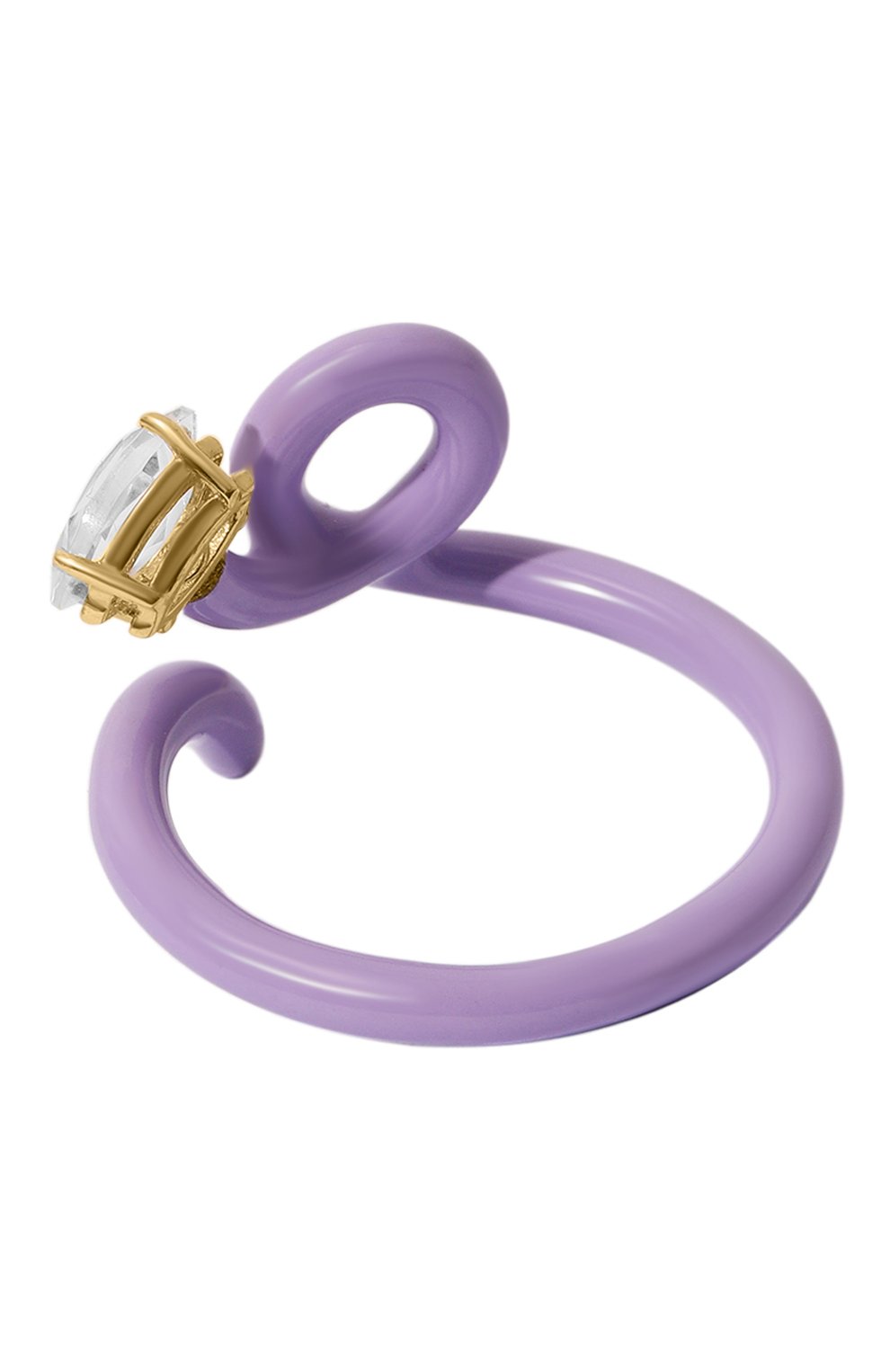 Женское кольцо BEA BONGIASCA сиреневого цвета, арт. VR114YGS-NP5-LA-18 | Фото 3 (Материал: Серебро)