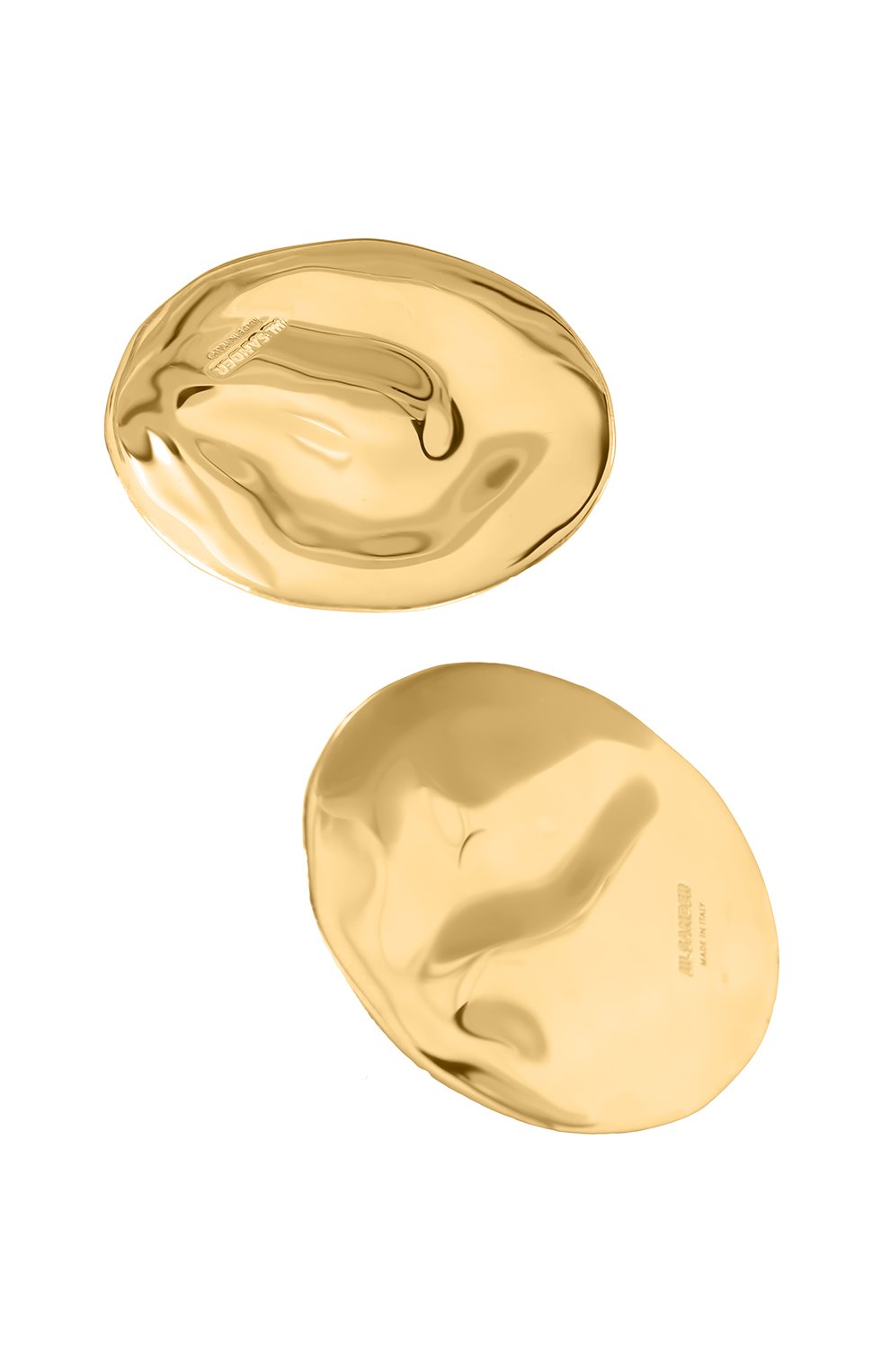 Женские серьги JIL SANDER золотого цвета, арт. J11VG0005 P4865 | Фото 4 (Материал: Серебро)