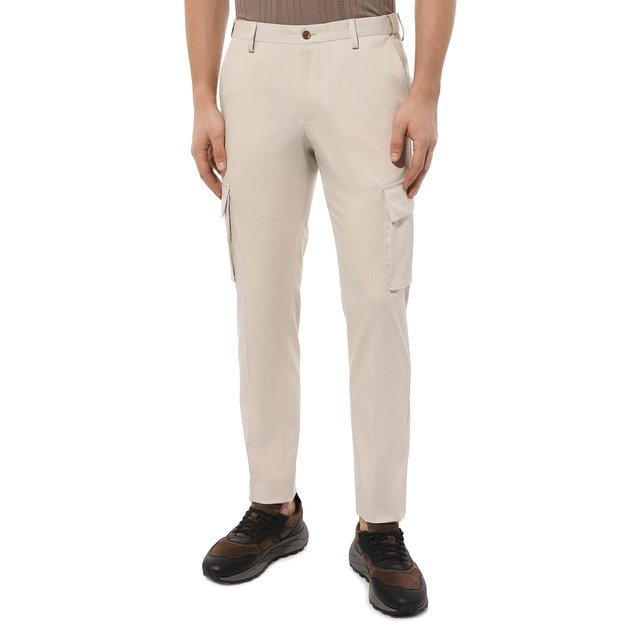 фото Хлопковые брюки-карго corneliani