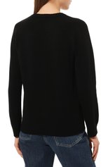 Женский кашемировый пуловер MUST черного цвета, арт. 213065 | Фото 4 (Материал внешний: Шерсть, Кашемир; Рукава: Длинные; Длина (для топов): Стандартные; Женское Кросс-КТ: Пуловер-одежда; Стили: Кэжуэл)