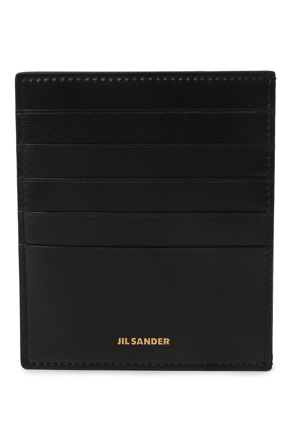 Женский кожаный футляр для кредитных карт JIL SANDER черного цвета, арт. J07VL0005 P4840 | Фото 1 (Материал: Натуральная кожа)