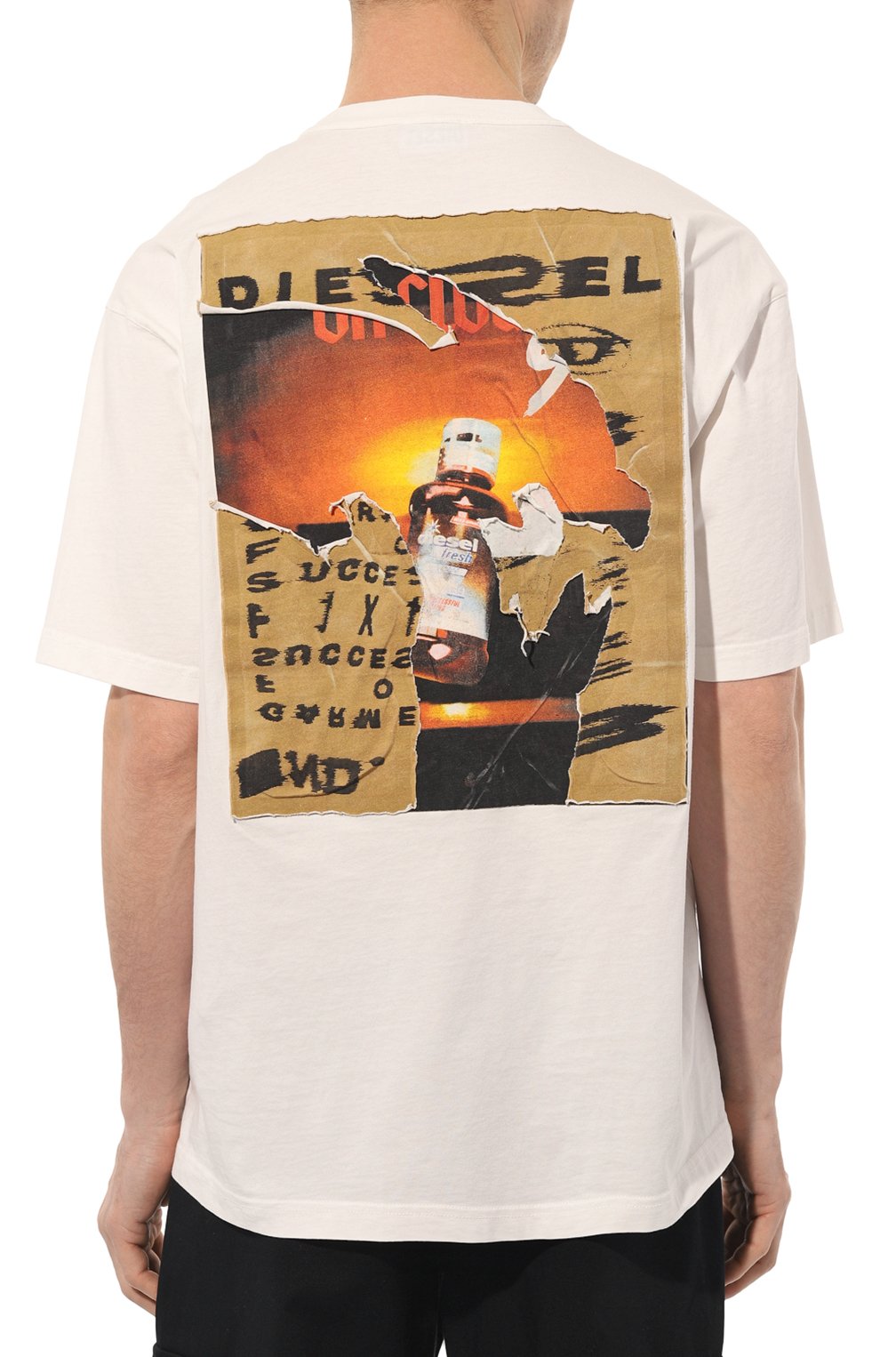 Хлопковая футболка Diesel A08526/0JYYF Фото 4