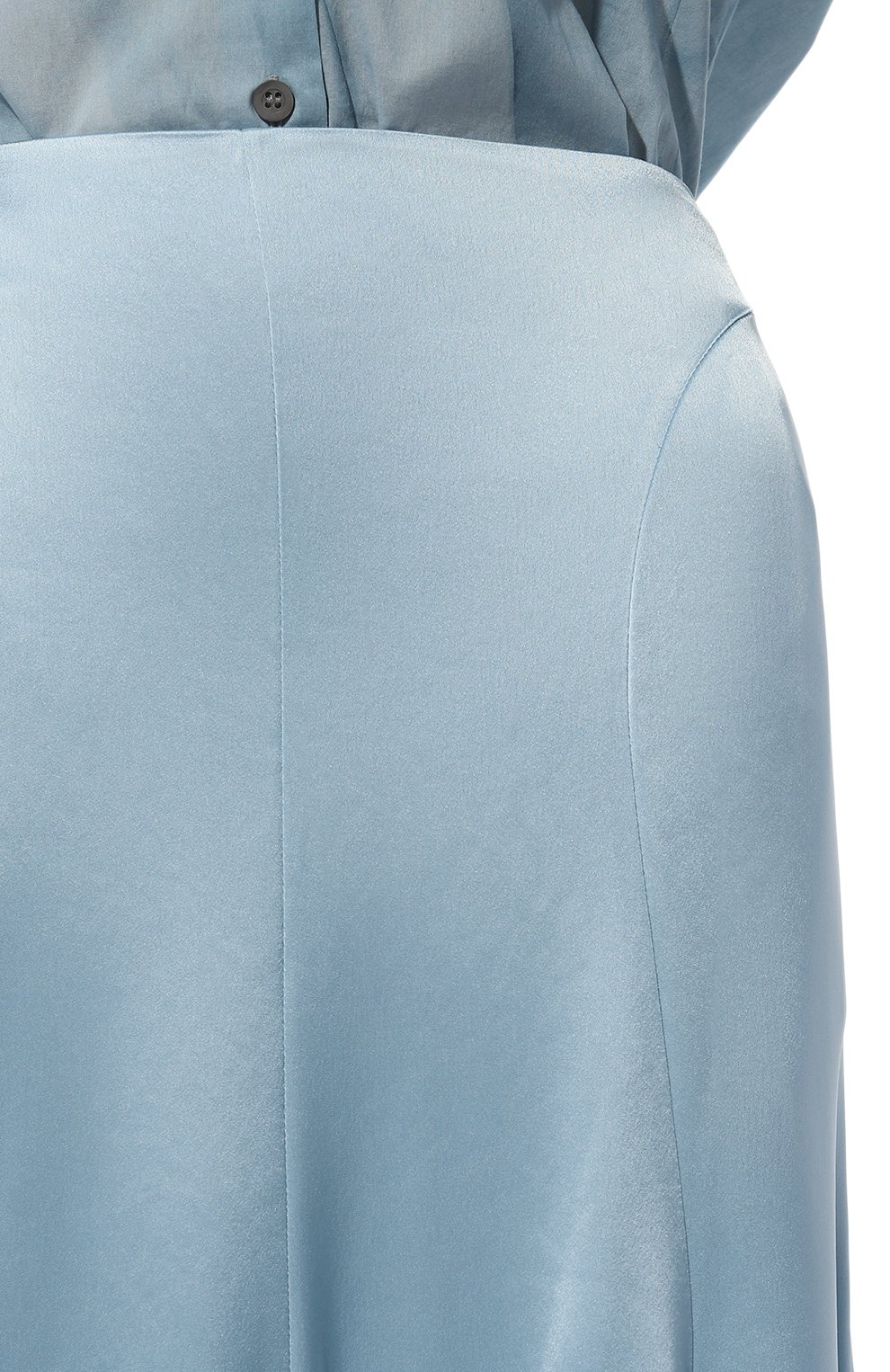Женская юбка TRUSSARDI голубого цвета, арт. 56G00251-1T006175 | Фото 5 (Женское Кросс-КТ: Юбка-одежда; Длина Ж (юбки, платья, шорты): Миди; Стили: Романтичный)