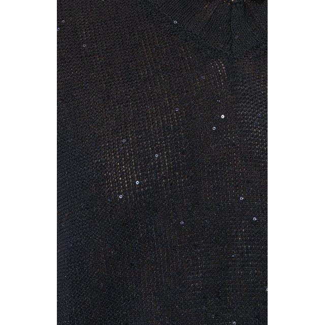 фото Хлопковый пуловер с отделкой пайетками lorena antoniazzi