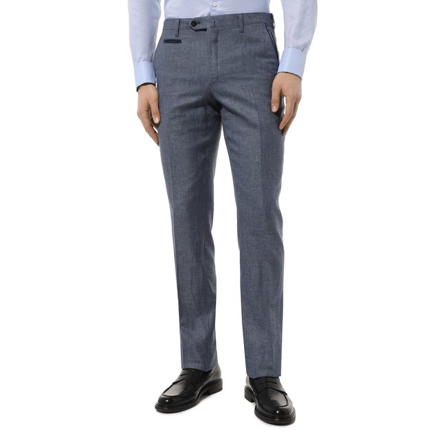 фото Брюки изо льна и шерсти corneliani