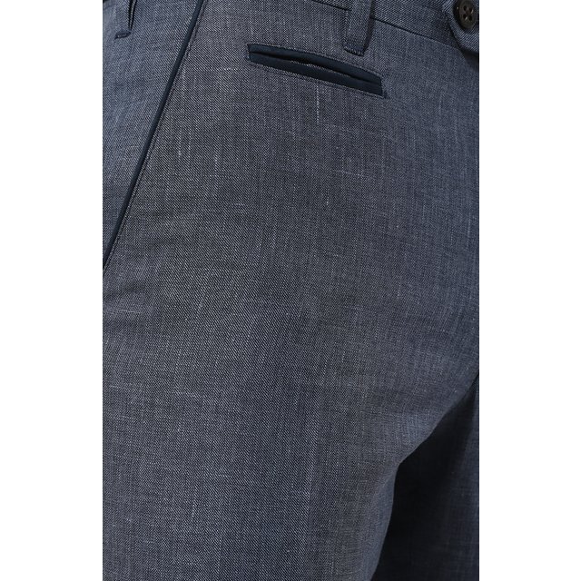 фото Брюки изо льна и шерсти corneliani