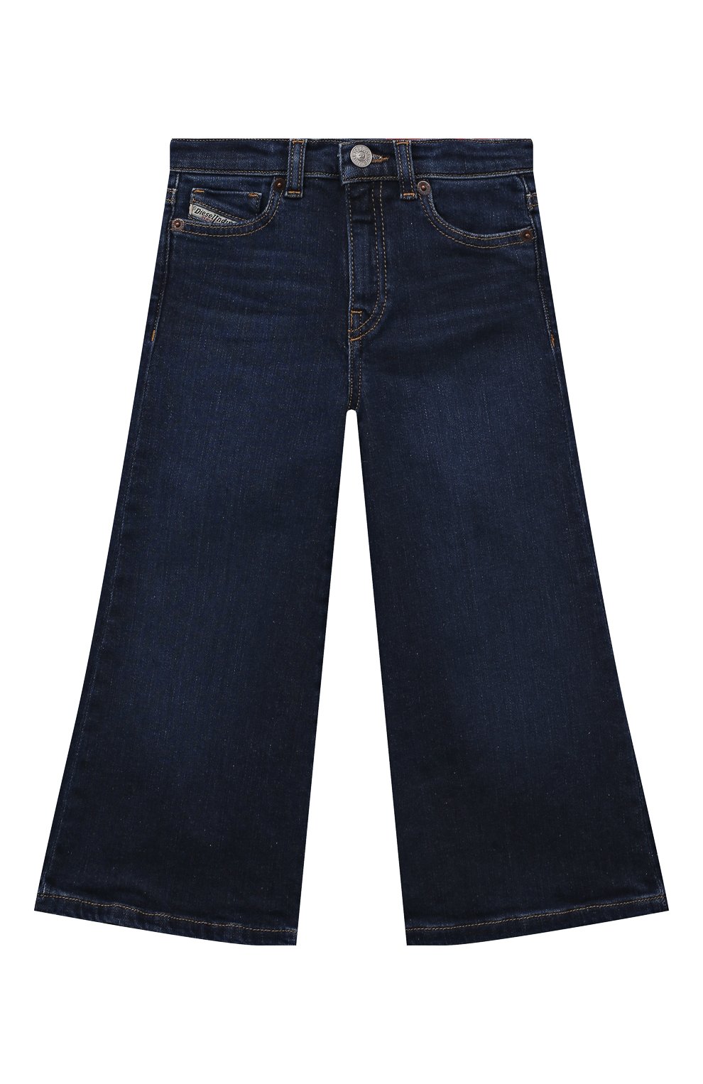 Детские джинсы DIESEL темно-синего цвета, арт. J00816/KXBDC | Фото 1 (Детали: Однотонный; Материал внешний: Хлопок)