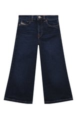 Детские джинсы DIESEL темно-синего цвета, арт. J00816/KXBDC | Фото 1 (Детали: Однотонный; Материал внешний: Хлопок)