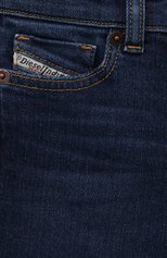 Детские джинсы DIESEL темно-синего цвета, арт. J00816/KXBDC | Фото 3 (Детали: Однотонный; Материал внешний: Хлопок)