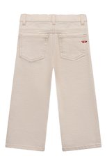 Детские джинсы DIESEL кремвого цвета, арт. J00818/KXBDB | Фото 2 (Детали: Однотонный; Материал внешний: Хлопок)