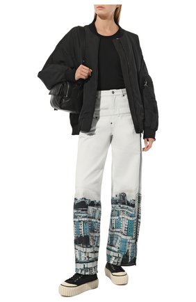 Женские джинсы RED SEPTEMBER разноцветного цвета, арт. RSFW23-W47.1 | Фото 2 (Материал внешний: Хлопок; Длина (брюки, джинсы): Стандартные)