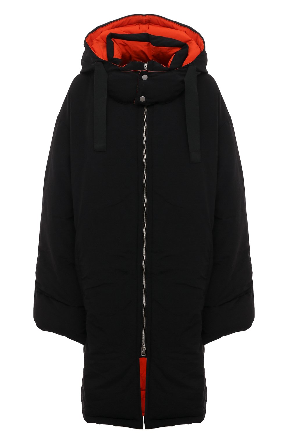 Женская куртка RED SEPTEMBER черного цвета, арт. RSFW23-53 | Фото 1 (Кросс-КТ: Куртка; Рукава: Длинные; Длина (верхняя одежда): До колена; Материал внешний: Синтетический материал; Стили: Спорт-шик)