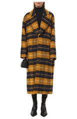 Женское шерстяное пальто RED SEPTEMBER разноцветного цвета, арт. RSFW23-27 | Фото 3 (Материал внешний: Шерсть; Рукава: Длинные; Длина (верхняя одежда): Длинные; 1-2-бортные: Однобортные; Материал подклада: Вискоза; Стили: Кэжуэл)
